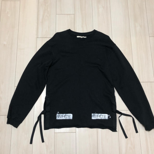 OFF-WHITE(オフホワイト)のoff white sweatshirts M クルーネック black メンズのトップス(スウェット)の商品写真