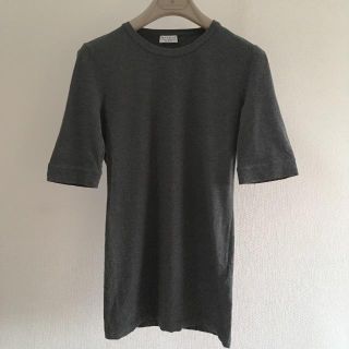 ブルネロクチネリ(BRUNELLO CUCINELLI)のBRUNELLO CUCINELLI 定番カットソー M グレー(Tシャツ(半袖/袖なし))