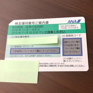 エーエヌエー(ゼンニッポンクウユ)(ANA(全日本空輸))のANA 株主優待券(その他)