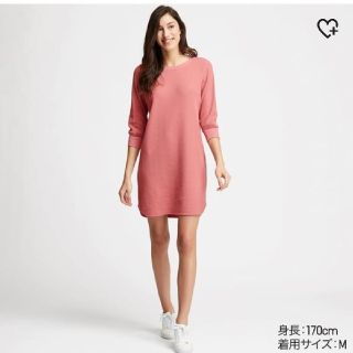 ユニクロ(UNIQLO)のUNICLO ワッフルワンピース L(ミニワンピース)