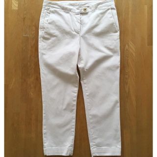 ブルネロクチネリ(BRUNELLO CUCINELLI)の【値下】BRUNELLO CUCINELLI クロップドパンツ 白(クロップドパンツ)