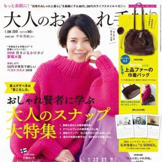 大人のおしゃれ手帖　2019年1月号　付録(ファッション)