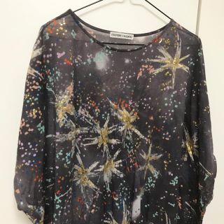 ツモリチサト(TSUMORI CHISATO)のツモリチサト 花火 キラキラT チュニック ワンピース(ミニワンピース)