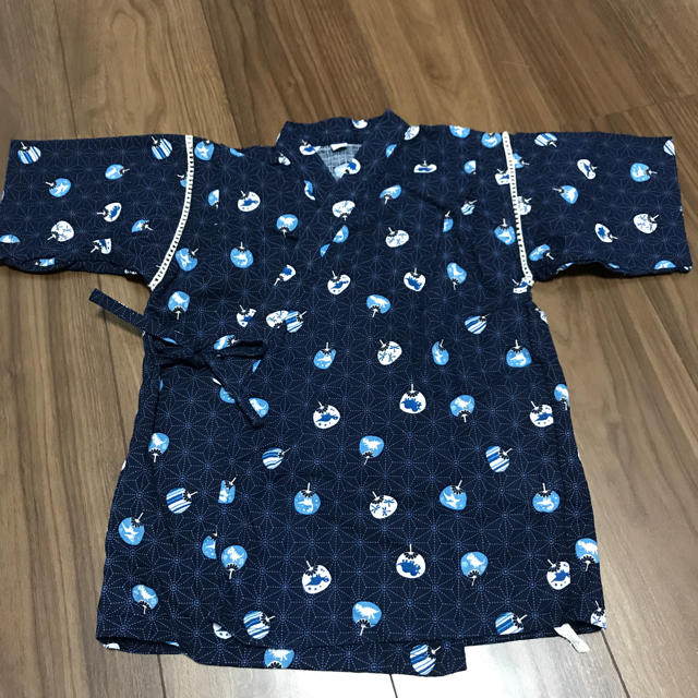 西松屋(ニシマツヤ)の甚平 うちわ柄 キッズ/ベビー/マタニティのキッズ服男の子用(90cm~)(甚平/浴衣)の商品写真