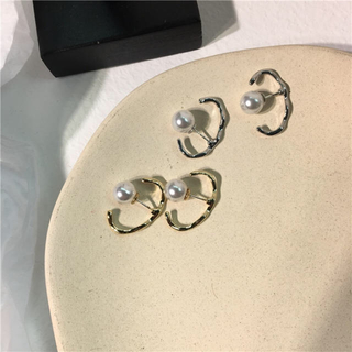 シンゾーン(Shinzone)のPearl gold earcuffs earrings No.3(ピアス)