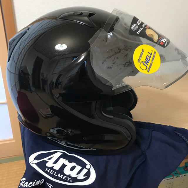 ARAI TENT(アライテント)のアライ バイクヘルメット MZ-F 65~66cm グラスブラック 自動車/バイクのバイク(ヘルメット/シールド)の商品写真