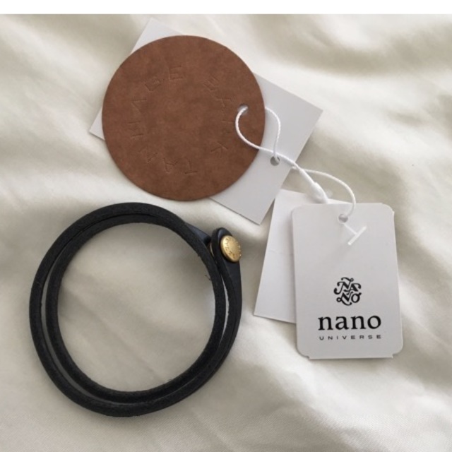 nano・universe(ナノユニバース)の新品未使用　ナノユニバース　レザーブレスレット メンズのアクセサリー(ブレスレット)の商品写真