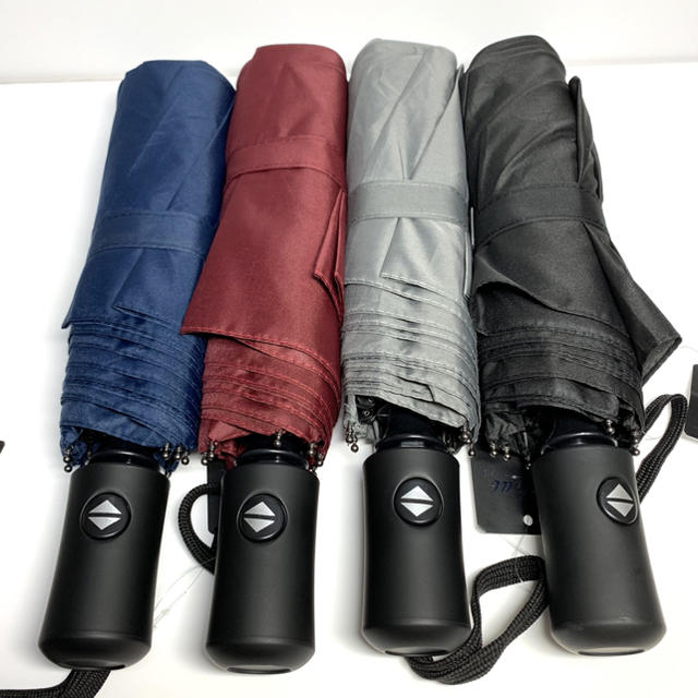 ワンタッチ傘 折りたたみ傘 自動開閉 新品 人気 4色 スプリング ブラック メンズのファッション小物(傘)の商品写真