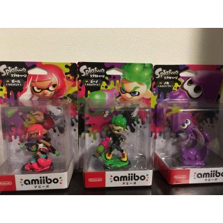 ニンテンドウ(任天堂)のスプラトゥーン amiibo(ガール、ボーイ、イカセット)(アニメ/ゲーム)