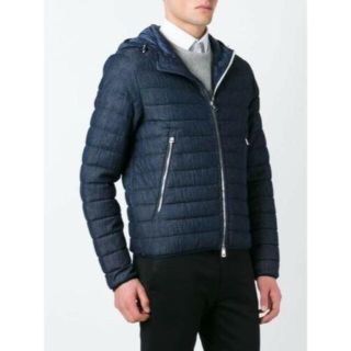 モンクレール(MONCLER)のMONCLER モンクレール　ダウンジャケット　ジーンズ　サイズ２　ブルー(ダウンジャケット)