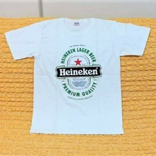 Heineken★ハイネケン★ホワイト★ジョークTシャツ★白★XXＬ★綿100★(Tシャツ/カットソー(半袖/袖なし))