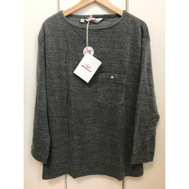 新品 Battenwear バテンウェア The Boatneck M 杢グレー