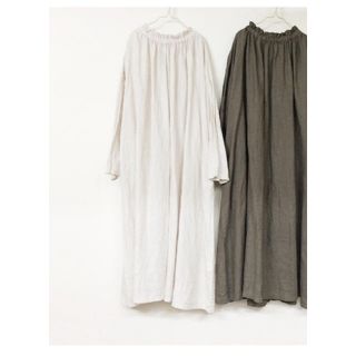 ネストローブ(nest Robe)のネストローブ リネンシャーリングネックワンピース(ロングワンピース/マキシワンピース)