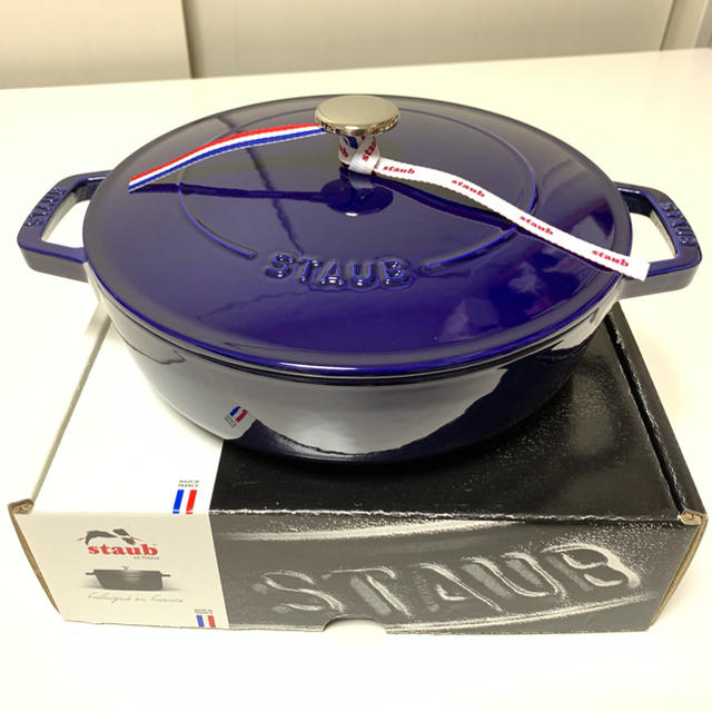 STAUB - STAUB ストウブ ブレイザー ソテーパン グランブルー 24cmの通販 by ぽに's shop｜ストウブならラクマ