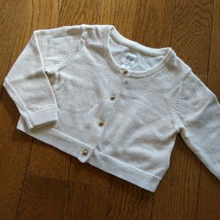 ベビーギャップ(babyGAP)のCOCOさま専用【試着のみ】GAP ラメカーディガン 80(カーディガン/ボレロ)