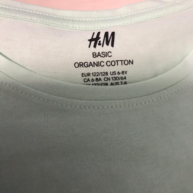 H&M(エイチアンドエム)の新品♡オーガニック ボーダーTシャツ セット キッズ/ベビー/マタニティのキッズ服女の子用(90cm~)(Tシャツ/カットソー)の商品写真