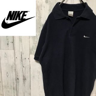 ナイキ(NIKE)の【定番】NIKE ナイキ☆ワンポイントブラックポロシャツ銀タグ90s(ポロシャツ)