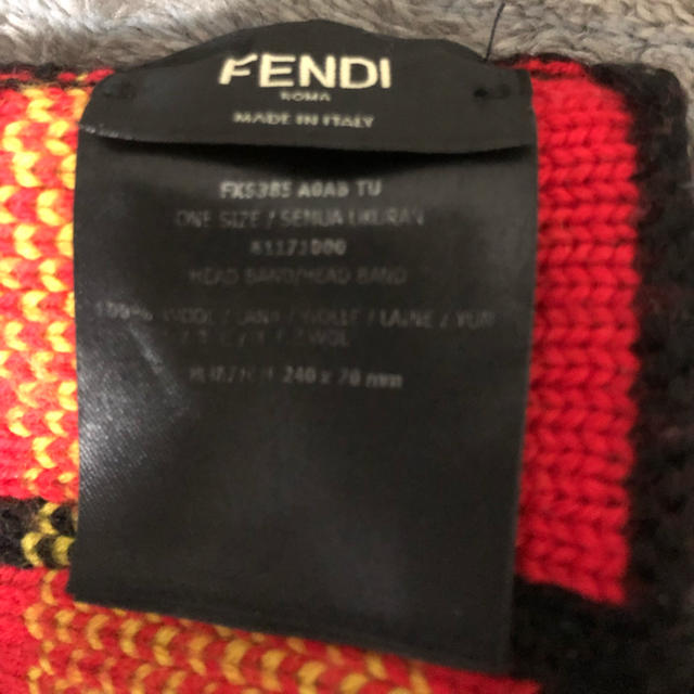 FENDI(フェンディ)のFENDI ヘアバンド レディースのヘアアクセサリー(ヘアバンド)の商品写真