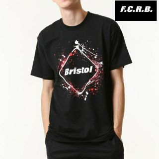 エフシーアールビー(F.C.R.B.)のFCRB Bristol NEON DRIPPING STENCIL TシャツM(Tシャツ/カットソー(半袖/袖なし))