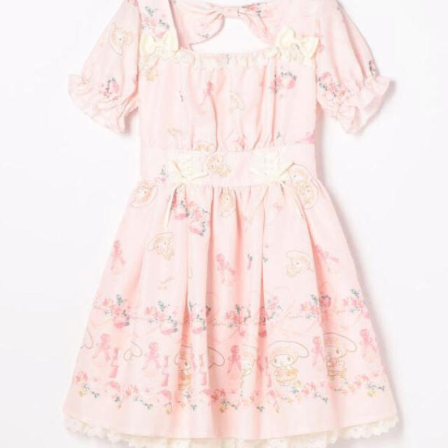 リズリサ リズメロ マイメロ 花柄 ワンピース ピンク オールピンク リズリサ リズメロ マイメロ 花柄 ワンピース ピンク オールピンク