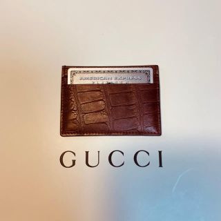 グッチ(Gucci)の【定価12万円】GUCCI グッチ クロコダイル パスケース 【最終値下げ】(名刺入れ/定期入れ)