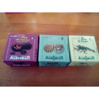 AGROMAR高級魚介パテ缶詰3種(缶詰/瓶詰)