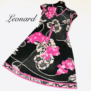 レオナール(LEONARD)の【LEONARD】フラワーワンピース(ひざ丈ワンピース)