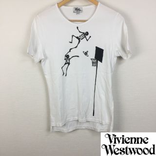 ヴィヴィアンウエストウッド(Vivienne Westwood)の美品 ヴィヴィアンウエストウッドマン 半袖Tシャツ ホワイト サイズ46(Tシャツ/カットソー(半袖/袖なし))