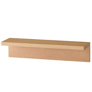 ムジルシリョウヒン(MUJI (無印良品))の壁に付けられる家具・棚・幅４４ｃｍ・オーク材　幅４４×奥行１２×高さ１０ｃｍ(棚/ラック/タンス)