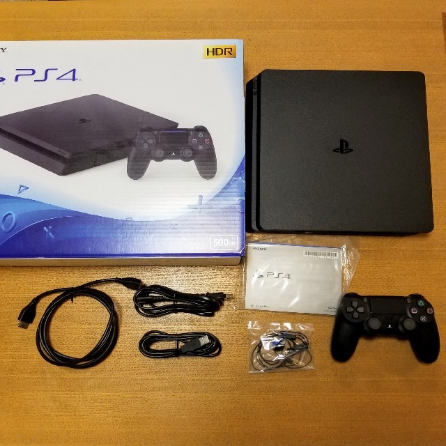 家庭用ゲーム機本体PS4 本体 ジェットブラック 500GB （CUH-2100A）