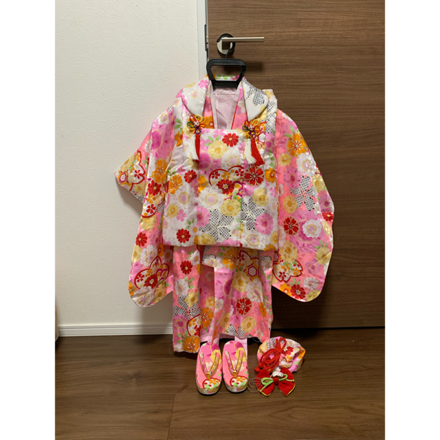 お祝い着 七五三 キッズ/ベビー/マタニティのキッズ服女の子用(90cm~)(和服/着物)の商品写真