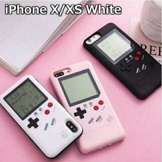 レトロゲーム 遊べる iPhone X/XS ケース（ホワイト）(iPhoneケース)