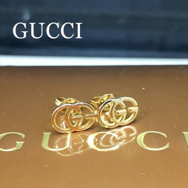 Gucci - 新品仕上 グッチ GGスタッズ G ロゴ ピアス 18金 ピアス K18YG