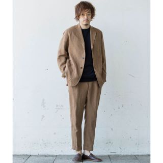 17SS comoli シルクリネン セットアップ コモリ-