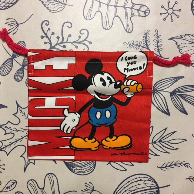 Disney(ディズニー)の巾着袋ハンドメイド キッズ/ベビー/マタニティのこども用バッグ(ランチボックス巾着)の商品写真