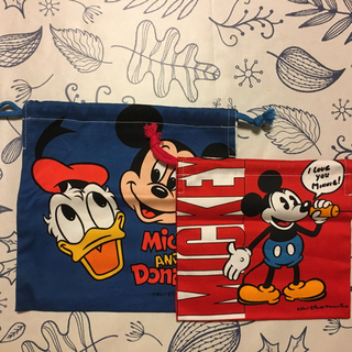 ディズニー(Disney)の巾着袋ハンドメイド(ランチボックス巾着)