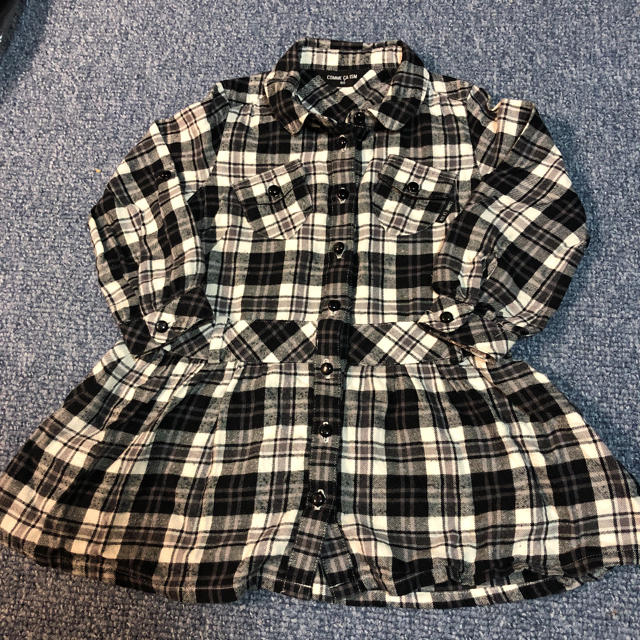 COMME CA ISM(コムサイズム)のチェックワンピース コムサイズム キッズ/ベビー/マタニティのキッズ服女の子用(90cm~)(ワンピース)の商品写真