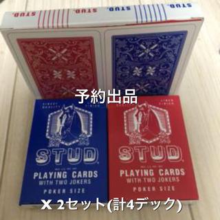 予約出品/ レアデック STUD PLAYING CARDS 4デックセットの通販 by 