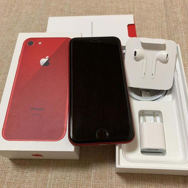 iPhone - iPhone8 RED 64GB docomo simフリーの通販 by サモラノ's shop｜アイフォーンならラクマ