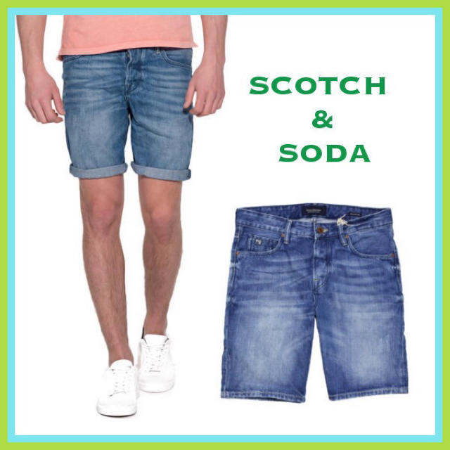 SCOTCH & SODA(スコッチアンドソーダ)の即日発送 ☆Scotch&Soda スコッチ&ソーダ デニム ショート パンツ メンズのパンツ(デニム/ジーンズ)の商品写真