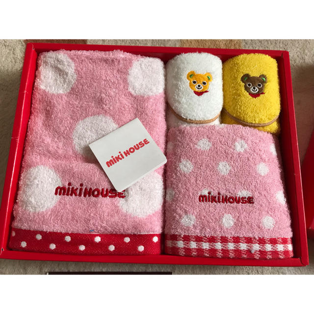 mikihouse(ミキハウス)の【ゆずぅぅぅ様専用】ミキハウス タオルセット（箱なし） インテリア/住まい/日用品の日用品/生活雑貨/旅行(タオル/バス用品)の商品写真