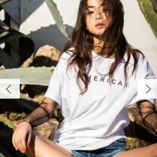 ジェイダ(GYDA)のgyda American Tシャツ 新品未使用タグ付き(Tシャツ(半袖/袖なし))