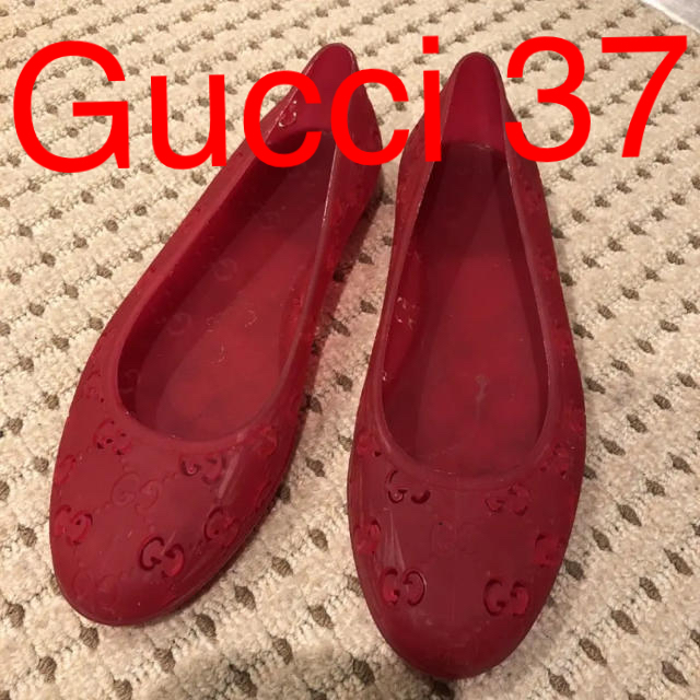 Gucci(グッチ)のアンジェリカ様GUCCI ラバーシューズ 37 レア レディースの靴/シューズ(サンダル)の商品写真