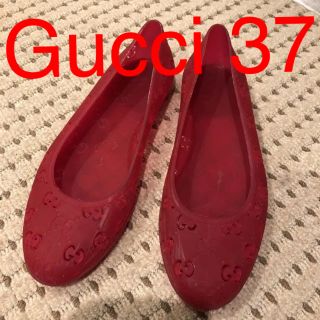 グッチ(Gucci)のアンジェリカ様GUCCI ラバーシューズ 37 レア(サンダル)