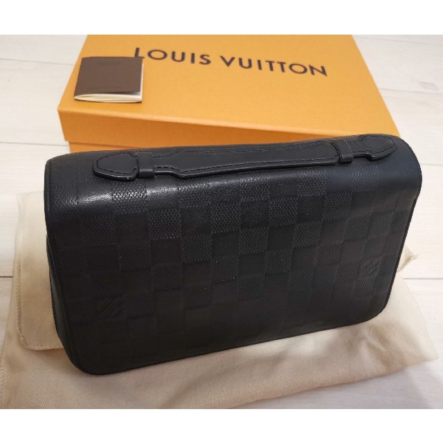 LOUIS VUITTON(ルイヴィトン)のルイ・ビトンダミエアンフィニXLトラベルケース確実正規品付属品有り メンズのファッション小物(マネークリップ)の商品写真