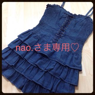 レストローズ(L'EST ROSE)のnao.さま専用♡デニムワンピ(ひざ丈ワンピース)