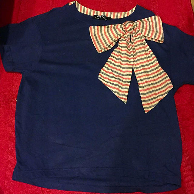 mercibeaucoup(メルシーボークー)のメルシーボークー りぼんTシャツ レディースのトップス(Tシャツ(半袖/袖なし))の商品写真