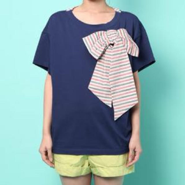 mercibeaucoup(メルシーボークー)のメルシーボークー りぼんTシャツ レディースのトップス(Tシャツ(半袖/袖なし))の商品写真
