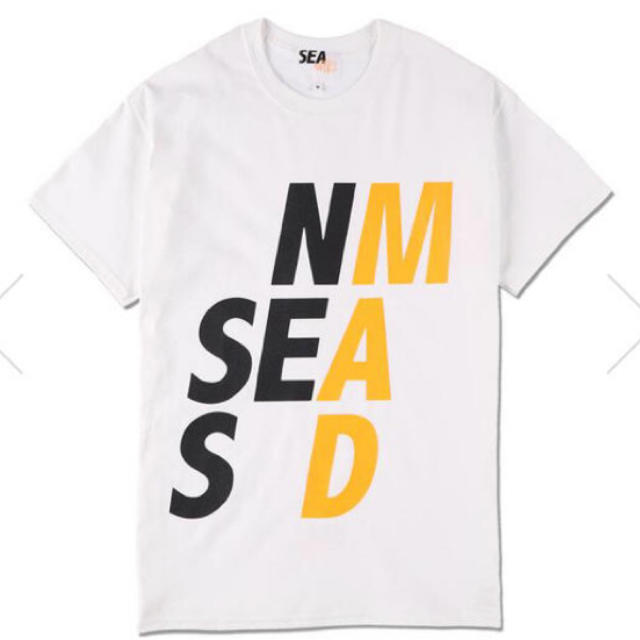 【後払い手数料無料】 Herman Ron - Tシャツ WHITE 白 MADNESS SEA AND WIND Lサイズ Tシャツ/カットソー(七分/長袖)