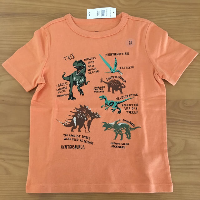 GAP(ギャップ)の恐竜 Tシャツ キッズ/ベビー/マタニティのキッズ服男の子用(90cm~)(Tシャツ/カットソー)の商品写真